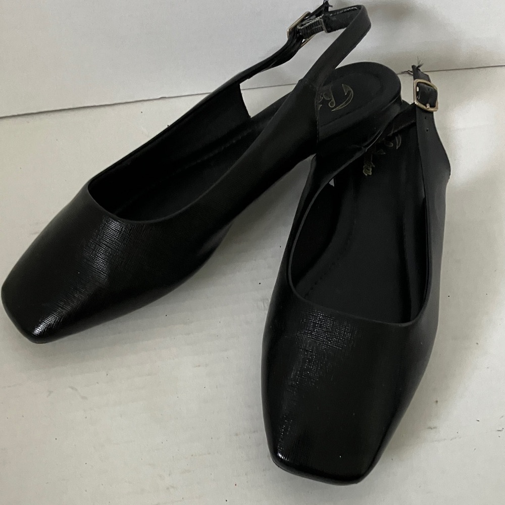 Bata Black Slingback Women's Shoes; Size 6